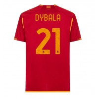 AS Roma Paulo Dybala #21 Hjemmebanetrøje 2023-24 Kortærmet
